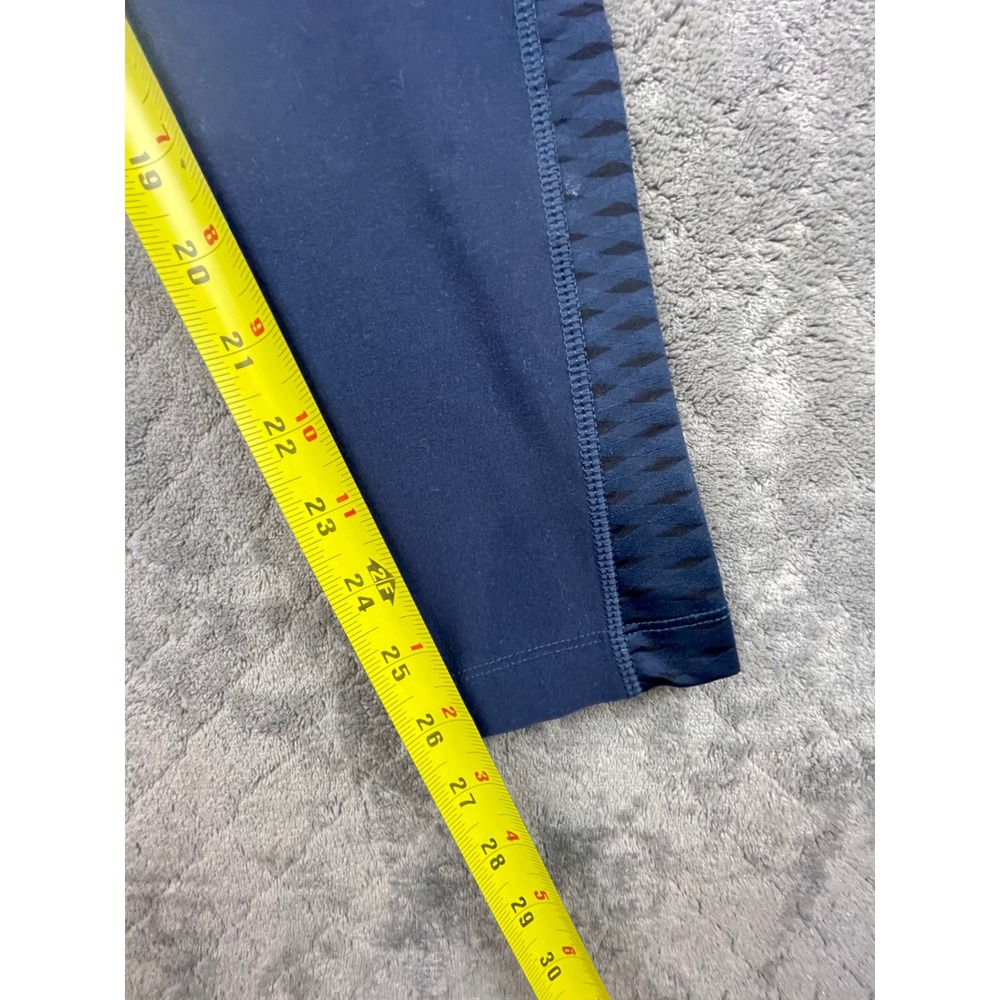 Mondetta Performance Plus Luxury Leggings M Navy Blue Ruched Detail Pockets Yoga - Picture 6 of 10